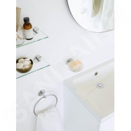 Laufen Cana - Porte-savon avec support, verre/chrome H3831310040001