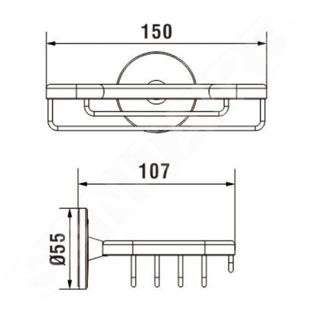 Laufen Cana - Porte-savon fil avec support, chrome H3831310040011