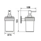 Laufen Cana - Distributeur de savon avec support, verre/chrome H3831320040001