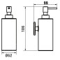 Laufen Cana - Distributeur de savon avec support, chrome H3831320040011