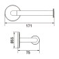 Laufen Cana - Porte-papier toilette, chrome H3841320040001