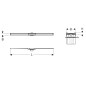 Geberit CleanLine - Canivelle de douche en inox 20, 300-1600 mm, inox poli / brossé 154.453.KS.1 Geberit CleanLine - Canivelle de douche en inox 20, 300-1600 mm, inox poli / brossé 154.453.KS.1