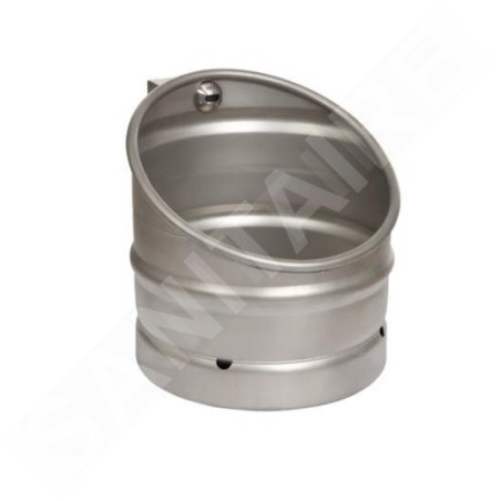 Sanela Urinoirs à capteur - Urinoir KEG avec rinçage automatique intégré, anti-vandalisme, alimentation 230 V, AC/24V CC, inox