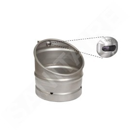 Sanela Urinoirs à capteur - Urinoir KEG avec rinçage automatique intégré, anti-vandalisme, alimentation 230 V, AC/24V CC, inox