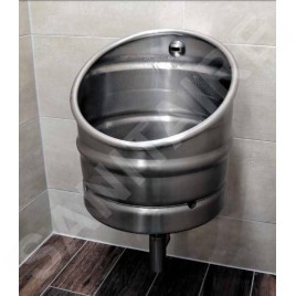 Sanela Urinoirs à capteur - Urinoir KEG avec rinçage automatique intégré, anti-vandalisme, alimentation 230 V, AC/24V CC, inox