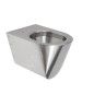 Sanela WC en inox - Cuvette de toilette suspendue, anti-vandalisme, inox SLWN 04