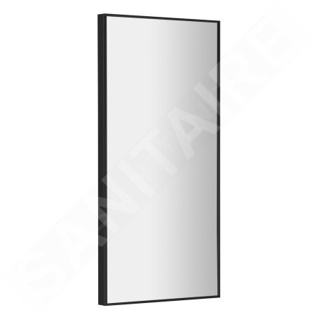 Sapho Miroirs - Miroir Arowana dans un cadre, 350x900 mm, noir mat AWB3590