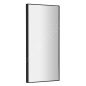 Sapho Miroirs - Miroir Arowana dans un cadre, 350x900 mm, noir mat AWB3590