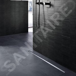 Geberit CleanLine - Conduit de douche en inox, 60, 300-1300 mm, pour carrelage fin 154.459.00.1