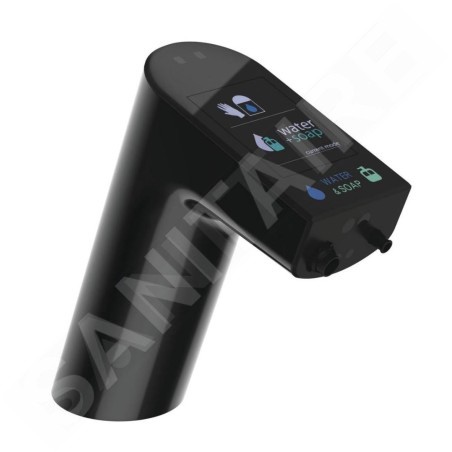 Ideal Standard Intellimix - Robinet de lavabo de capteur avec dosage de savon intégré, noir A7488B3