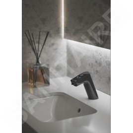 Ideal Standard Intellimix - Robinet de lavabo de capteur avec dosage de savon intégré, noir A7488B3