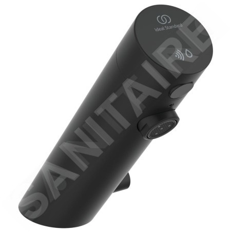 Ideal Standard SensorFlow - Mitigeur de lavabo à capteur avec mélangeur, alimentation secteur, noir satiné A7558XG