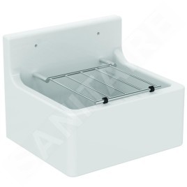 Ideal Standard Vidoirs - Vidoir 455x380 mm, avec une grille, blanc/chrome S593901