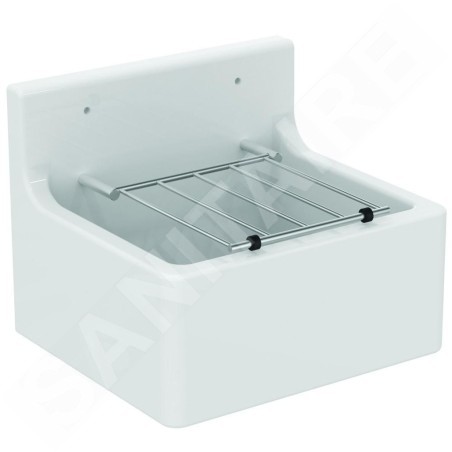 Ideal Standard Vidoirs - Vidoir 455x380 mm, avec une grille, blanc/chrome S593901