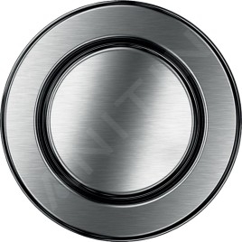 Geberit Systèmes de chasse d’eau - Commande de chasse d'eau, pneumatique, 1 quantité de chasse, avec contre-écrou, encastré,