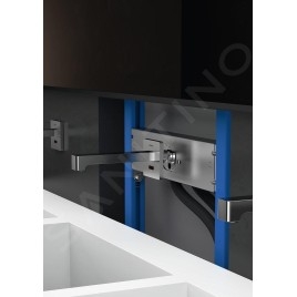 Geberit Brenta - Mitigeur de lavabo électronique Brenta encastré, avec mélangeur, longueur : 170 mm, alimentation par le