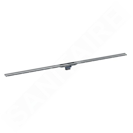 Geberit CleanLine - Canivelle de douche en inox 80, 300-1300 mm, chrome noir / chrome brossé 154.441.QC.1
