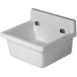 Duravit Starck 3 - Déversoir 480x425 mm, sans trou pour robinetterie, avec WonderGliss, blanc 03134800001