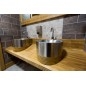 Sanela Lavabos en inox - Lavabo sans trop-plein, inox SLUN 17