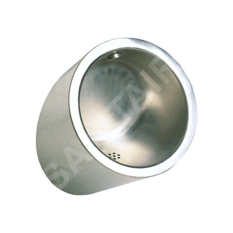 Sanela Urinoirs en inox - Urinoir avec rinçage intégré, anti-vandalisme, alimentation 6 V, inox SLPN 09CB