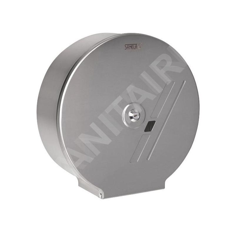 Sanela Accessoires en inox - Distributeur de papier toilette 290x100 mm, inox mat SLZN 37