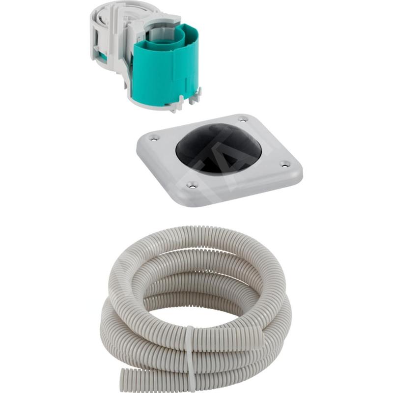 Geberit Systèmes de chasse d’eau - Commande pneumatique du rinçage, au sol, acier inoxydable 115.939.00.1