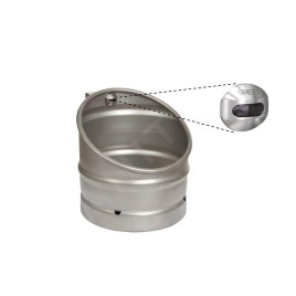 Sanela Urinoirs à capteur - Urinoir KEG avec rinçage automatique intégré, anti-vandalisme, alimentation 6V, inox SLPN 10EB