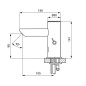 Sanela Robinet infrarouge - Mitigeur de lavabo automatique, alimentation depuis pile de 6V, inox SLU 92DB Sanela Robinet infrarouge - Mitigeur de lavabo automatique, alimentation depuis pile de 6V, inox SLU 92DB