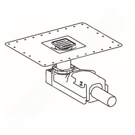 Geberit Accessoires - Bonde pour douche de plain-pied, pour une hauteur de chape au niveau de l’arrivée d’eau de 90 à 220 mm