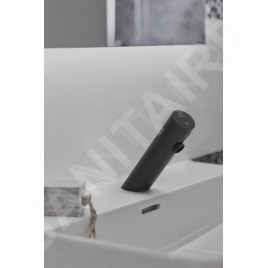 Ideal Standard SensorFlow - Mitigeur de lavabo à capteur sans mélangeur, alimentation depuis pile, noir satiné A7556XG
