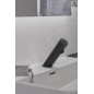 Ideal Standard SensorFlow - Mitigeur de lavabo à capteur sans mélangeur, alimentation depuis pile, noir satiné A7556XG