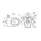 Sanela WC en inox - Cuvette de toilette sur pied, anti-vandalisme, inox SLWN 03