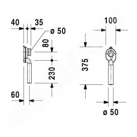Duravit Accessoires - Siphon pour urinoir 0051110000