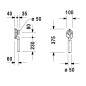 Duravit Accessoires - Siphon pour urinoir 0051110000