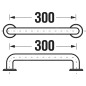 Jika Universum - Poignée, longueur 300 mm, inox H3897110030001 Jika Universum - Poignée, longueur 300 mm, inox H3897110030001