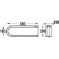 Jika Universum - Poignée rabattable 550 mm, inox H3897150030001 Jika Universum - Poignée rabattable 550 mm, inox H3897150030001