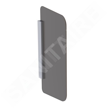 Geberit Accessoires - Paroi de séparation pour urinoir, verre brun 115.211.TF.1