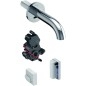 Geberit Piave - Mitigeur de lavabo électronique Plave encastré, sans mélangeur, longueur : 220 mm, alimentation par le