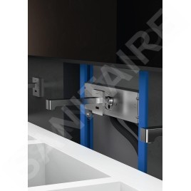 Geberit Brenta - Mitigeur de lavabo électronique Brenta encastré, sans mélangeur, longueur : 220 mm, alimentation par le