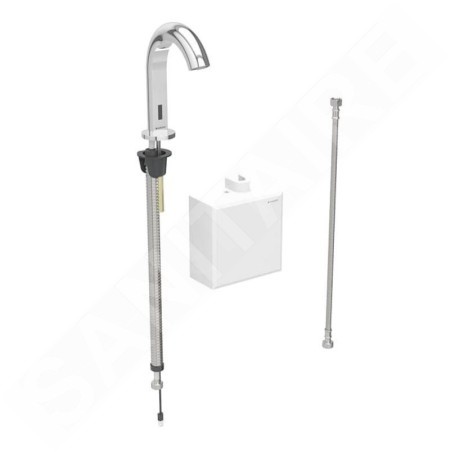 Geberit Piave - Mitigeur de lavabo électronique, sans mélangeur, alimentation par le pile, chrome 116.163.21.1