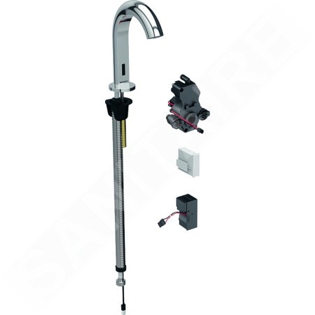 Geberit Piave - Mitigeur de lavabo électronique, sans mélangeur, alimentation par le réseau, chrome 116.181.21.1