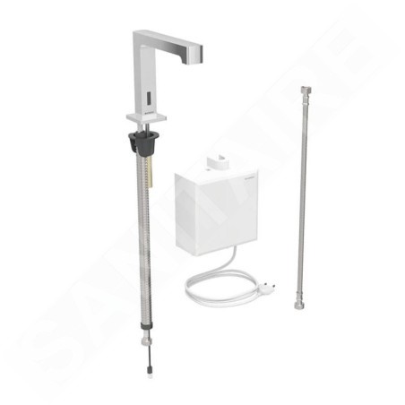 Geberit Brenta - Mitigeur de lavabo électronique, sans mélangeur, alimentation par le réseau, chrome 116.171.21.1