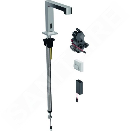 Geberit Brenta - Mitigeur de lavabo électronique, sans mélangeur, alimentation par le pile, chrome 116.193.21.1