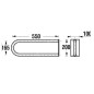 Jika Universum - Barre d’appui 550 mm, inox H3897140030001 Jika Universum - Barre d’appui 550 mm, inox H3897140030001