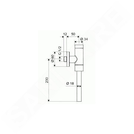 Schell Schellomat - Robinet de chasse pour urinoir à pression BASIC, chrome 024760699