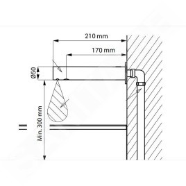 Sanela Robinet infrarouge - Mitigeur de lavabo automatique, alimentation depuis pile de 6V, inox SLU 43B