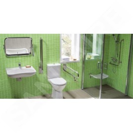 Jika Universum - Barre d’appui pour la douche, 750x450 mm, à gauche, blanc H3897120000001