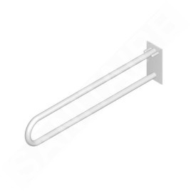 Jika Universum - Barre d'appui pour toilettes, 800mm, suspendue, pliable, à fixer au mur, blanc H3897250000001