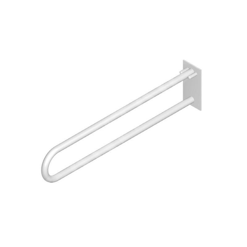 Jika Universum - Barre d'appui pour toilettes, 800mm, suspendue, pliable, à fixer au mur, blanc H3897250000001 Jika Universum - Barre d'appui pour toilettes, 800mm, suspendue, pliable, à fixer au mur, blanc H3897250000001