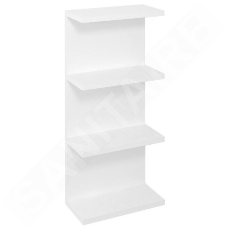 Sapho Riwa - Armoire à étagères ouverte 300x700x150 mm, blanc brillant RIW300-0030